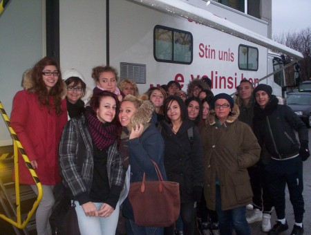 2012 - Dono AFDS con la prof. Maria Pacelli